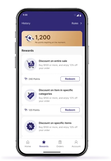 loyalty program menu
